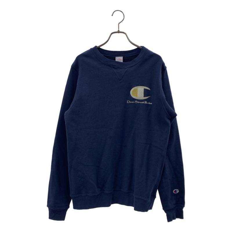 CHAMPION / チャンピオン | ×DOVER STREET MARKET / ロゴ刺しゅう スウェット | M | ネイビー | メンズ