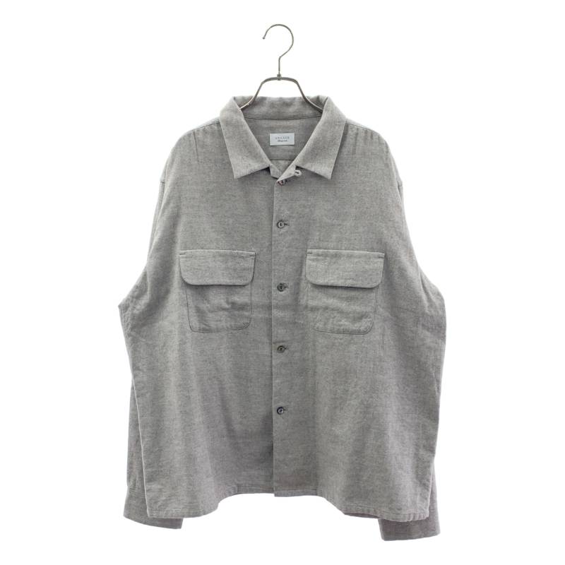 UNUSED / アンユーズド | 2025AW | flannel shirt コットン ウール フランネルシャツ | 3 | グレー | メンズ