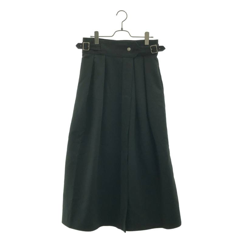 【美品】 THE RERACS / ザリラクス | 2022SS | GURKHA SKIRT FLARE グルカラップスカート | 38 | ブラック | レディース