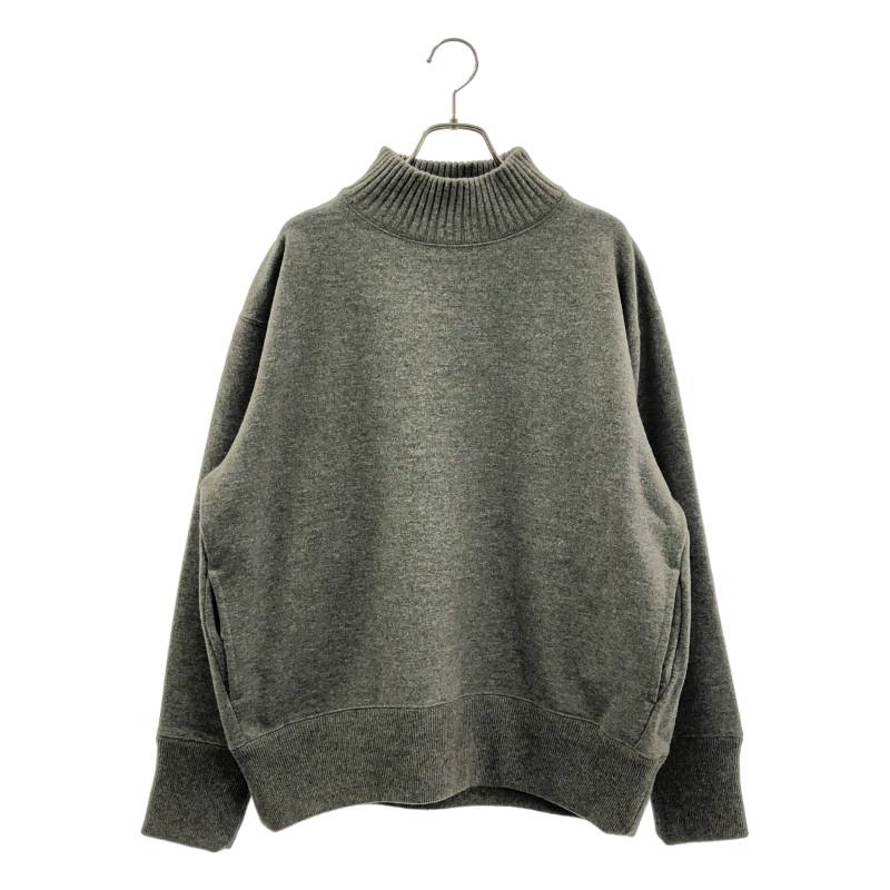 slopeslow / スロープスロウ | WOOL FRENCH TERRY TURTLE NECK SWEATSHIRT タートルネック 編み物 | M | 薄墨色系 | メンズ