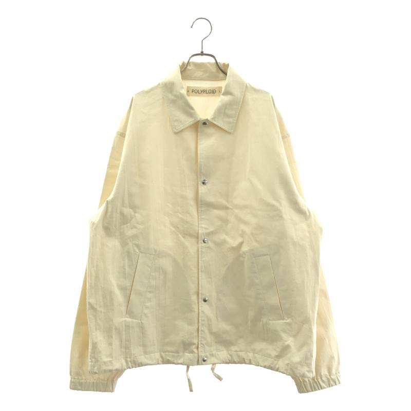 【美品】 POLYPLOID / ポリプロイド | SNAP BUTTON JACKET コーチジャケット | 4 | アイボリー | メンズ