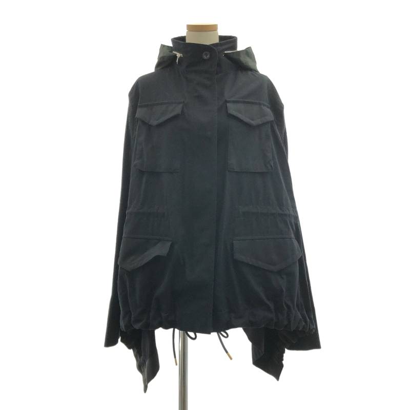 sacai / サカイ | Fabric Combo Jacket コンビ ジャケット | 3 | ブラック | レディース
