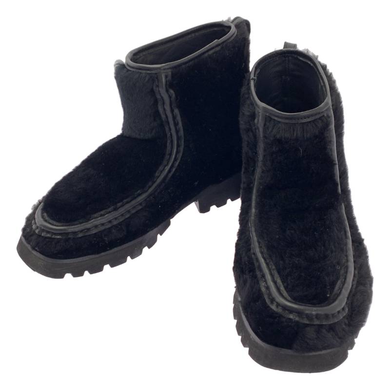 【美品】 HEREU / ヘリュー | ARMENTA LOW ファー ショートブーツ | 36 | ブラック | レディース｜KLD 店
