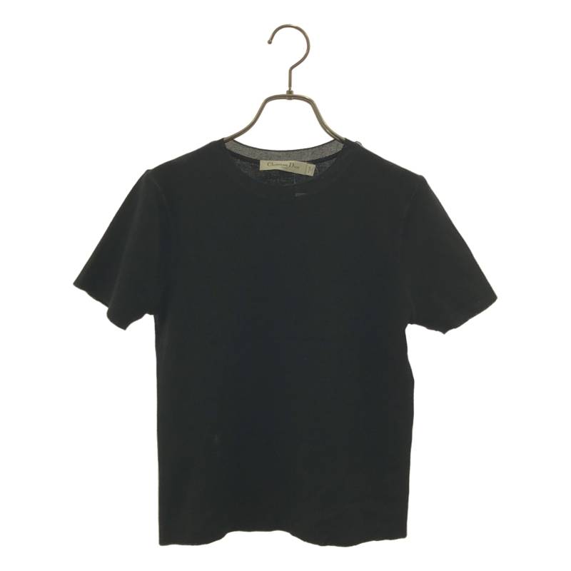 Christian Dior / クリスチャンディオール | BEE カシミヤ100% クルーネック ショートスリーブ ニット | 36 | ブラック | レディース｜KLD 店 24,146円