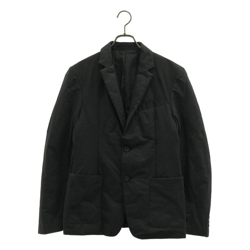 PRADA SPORT / プラダスポーツ | 中綿 縞模様 2B シングル乳ぶさ テーラードジャケット | 44 | 黒いこと系 | メンズ