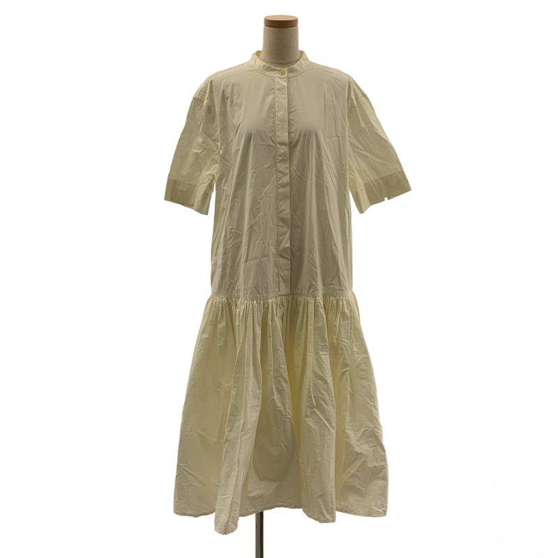 JIL SANDER+ / ジルサンダープラス | 2025SS | コットン タック プリーツ シャツ ワンピース | 32 | アイボリー | レディース