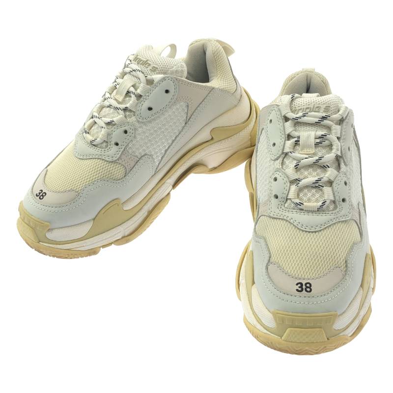 【美品】  BALENCIAGA / バレンシアガ | Triple S トリプルS スニーカー | 38 | 白いこと | レディース