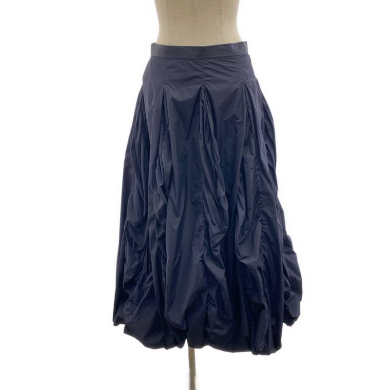 【美品】 ENFOLD / エンフォルド | TUCK-BALLOON SKIRT バルーンスカート | 38 | ネイビー | レディース