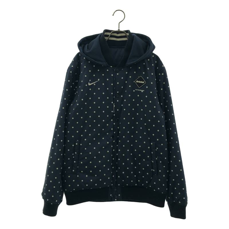 【美品】 FCRB / エフシーレアルブリストル | × NIKE REVERSIBLE STADIUM JACKET リバーシブル ジャケット | L | ネイビー/ホワイト | メンズ