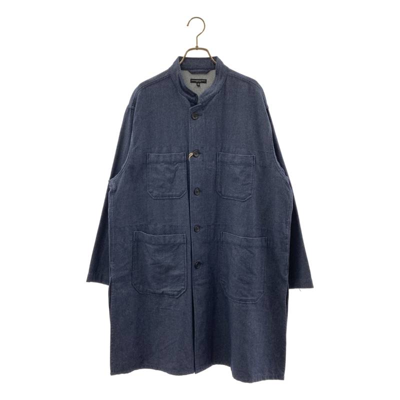 【美品】 Engineered Garments / エンジニアドガーメンツ | Dayton Long Shirt Cotton Denim Flannel デニム ロングシャツ | XS | インディゴ | メンズ