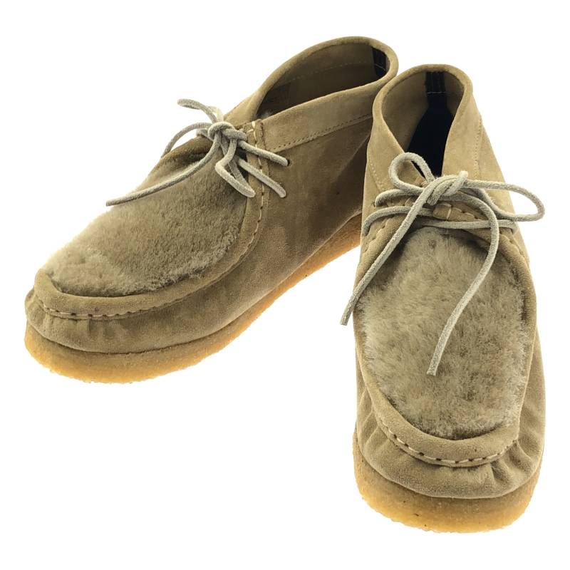 【新品】  HTS / エイチティーエス | HIGH CUT WALLABEE シープスキン ワラビー ブーツ | 38 | ベージュ | レディース
