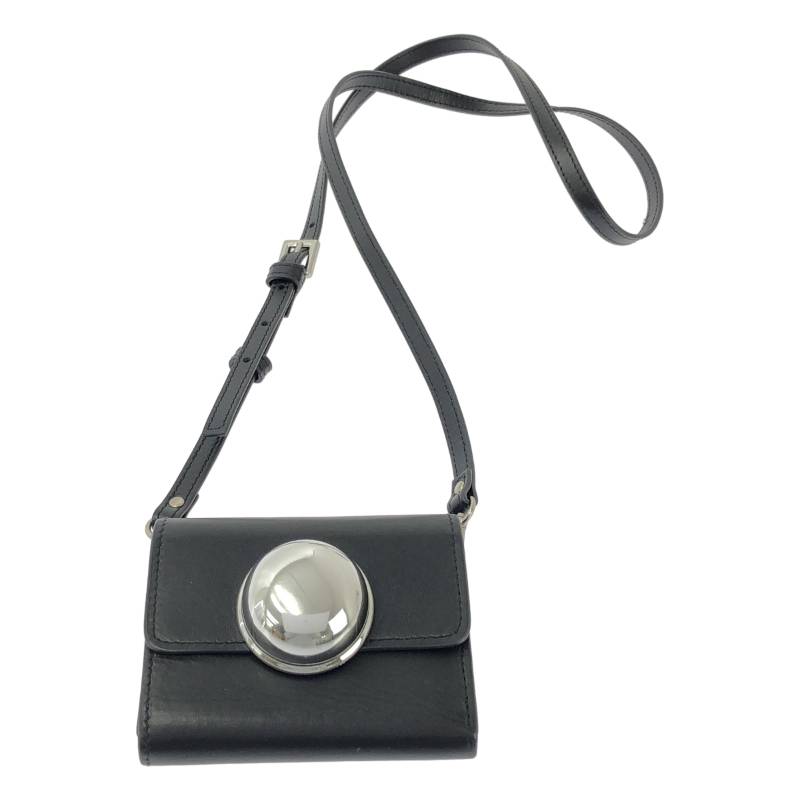HARUNOBUMURATA / ハルノブムラタ | SPHERE BUTTON CUPOLA ウォレット ショルダー バッグ | ブラック | レディース｜KLD 店