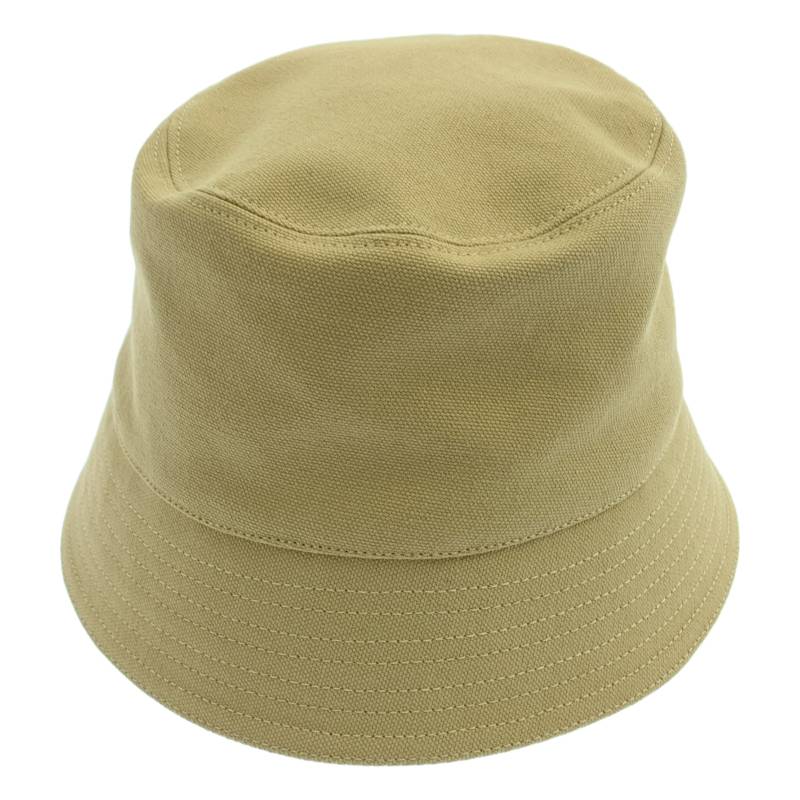【美品】  LOEWE / ロエベ | Paula\u0027s Ibiza レザーロゴパッチ 井戸釣瓶かぶり笠 | 57 | ベージュ | レディース