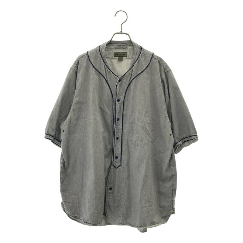 ?NIGEL CABOURN / ナイジェルケーボン | BASEBALL SHIRT SHORT SLEEVE TYPE2 / ベースボール シャツ | 50 | グレー | メンズ