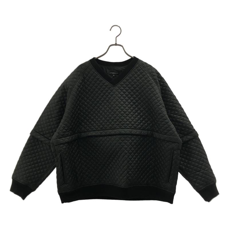 Engineered Garments / エンジニアドガーメンツ | 厚地の外套影ぼうし キルティング トップス / 捩り着脱可 | M | 黒いこと | メンズ