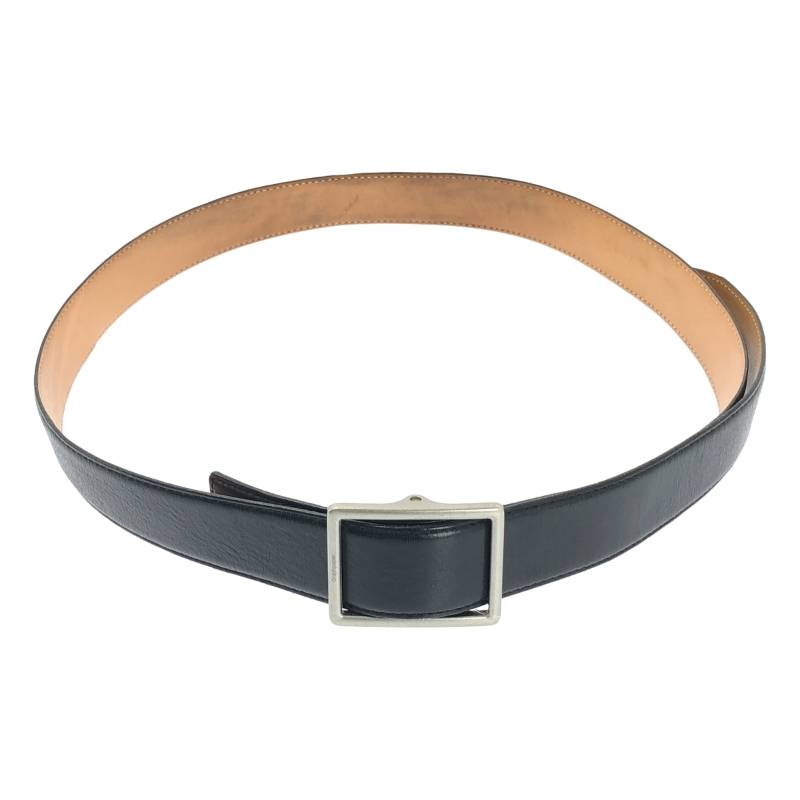 Graphpaper / グラフペーパー | Holeless Leather Classic Belt ホールレス レザー ベルト | ブラック | メンズ
