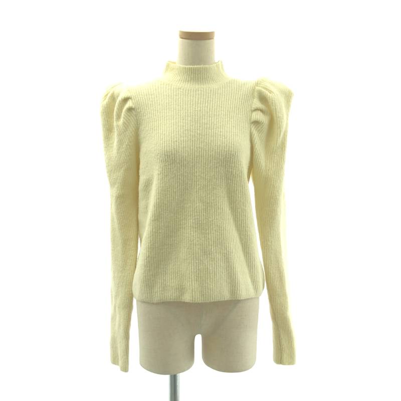 SEVEN TEN by MIHO KAWAHITO / セブンテンバイミホカワヒト | ブークレパワーショルダーニット | M | アイボリー | レディース|KLD 店