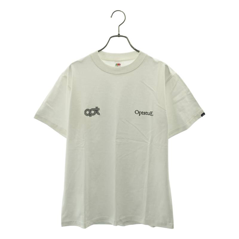 【新品】  Optstuff / オプトスタフ | × FRUIT OF THE LOOM / 2風呂敷き包み プルオーバー | S | 黒いこと / 白いこと | メンズ