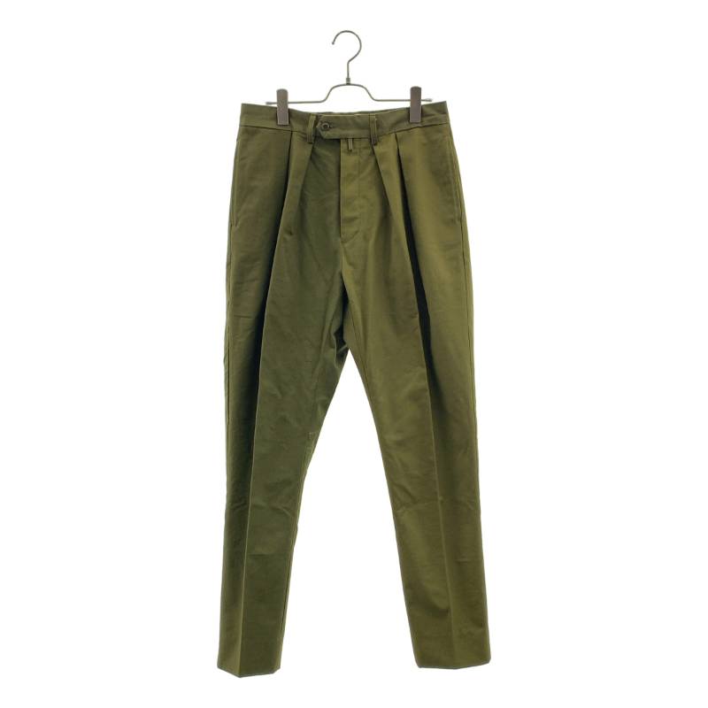 【美品】 NEAT / ニート | 2タック テーパードパンツ | 46 | カーキ | メンズ