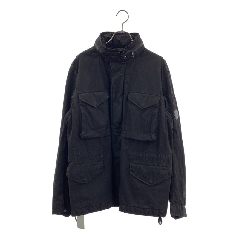 【美品】  C.P. COMPANY / シーピーカンパニー | 50 Fili Gum Field Jacket 綿織物 ナイロン 上塗り 活動の領域上衣 | 48 | 黒いこと | メンズ