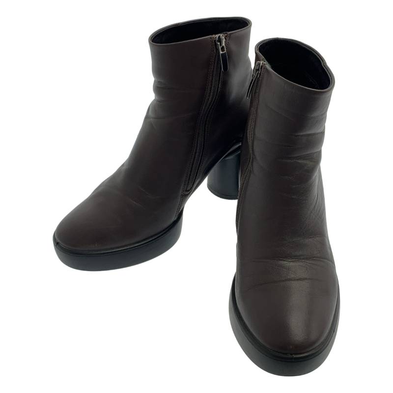 ECCO / エコー | Shape Sculpted Motion 55 / レザー ブーティ ショートブーツ | 39 | Shale / ブラウン系 | レディース