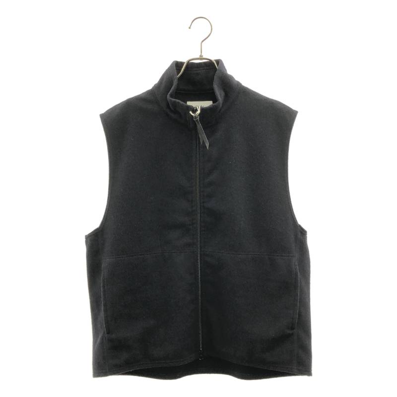 【美品】  marka / 目じるし | ZIP UP VEST 羊毛 ダブルジップ より良い | 1 | DARK NAVY | メンズ