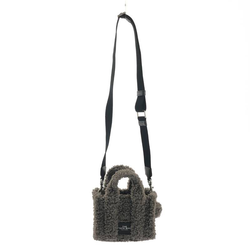 【美品】 MARC JACOBS / マークジェイコブス | 2way テディ ボア ミニトートバッグ | グレー | レディース