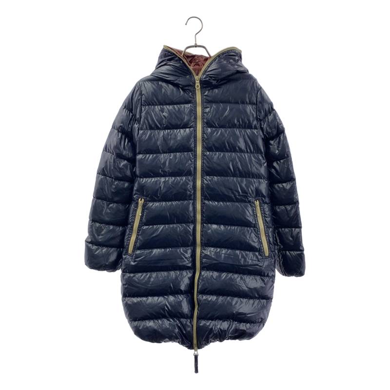 【美品】 DUVETICA / デュベティカ | ACE アチェ ダウン ロングコート | 42 | ネイビー/レッド系 | レディース