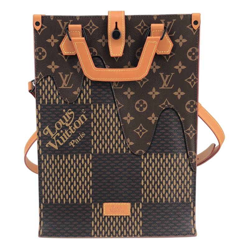 【美品】  Louis Vuitton / ルイヴィトン | LVスクエアード ダミエ ジャイアント ミニトートバッグ | ブラウン | レディース