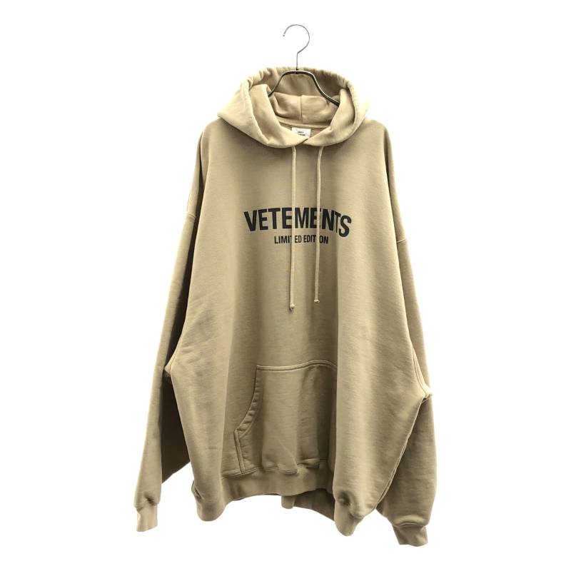 VETEMENTS / ヴェトモン | 2023SS | LOGO LIMITED EDITION FOODIE フーデッド パーカー | XS | ベージュ | メンズ