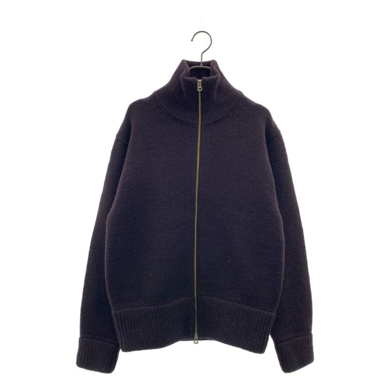 MEIAS / メイアス | WAVE WOOL DRIVERS CARDIGAN ドライバーズ 編み物 | M | パープル系 | メンズ メンズファッション-カーディガン-トップス