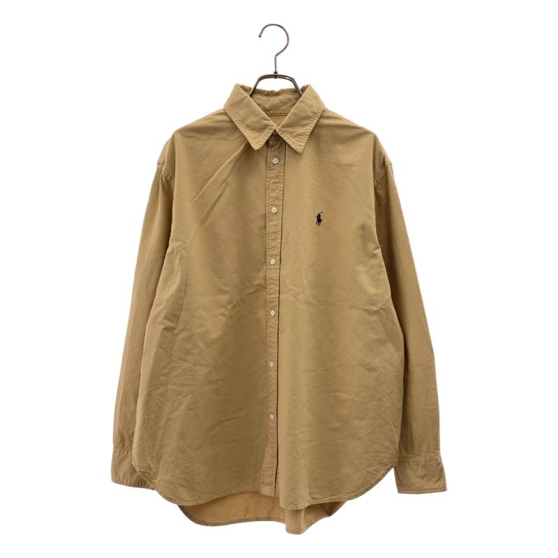 POLO BY RALPH LAUREN / ポロバイラルフローレン | オーバーサイズ フィット コットン オックスフォード シャツ | M | ベージュ | レディース