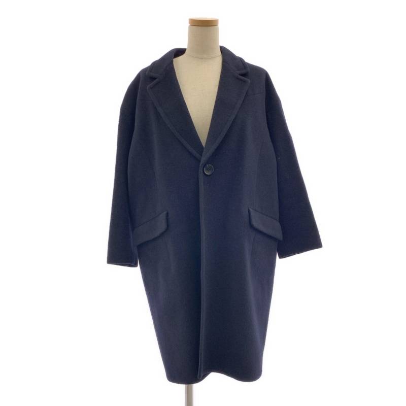 tricot COMME des GARCONS / トリココムデギャルソン | 2014AW | ウール シングル チェスターコート / ドット総裏地 | M | ネイビー | レディース