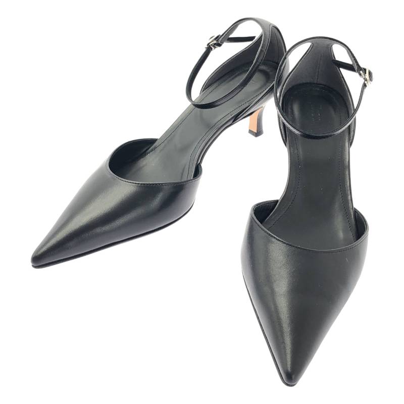 【美品】 Hoaw. / ハァウ | レザー ポインテッド ヒール パンプス | 38 | ブラック | レディース