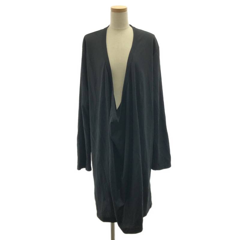 【美品】 COMME des GARCONS HOMME PLUS / コムデギャルソンオムプリュス | 2022AW | ポリエステル 変形 オーバーシルエット ドレープ カットソー | L | ブラック | メンズ