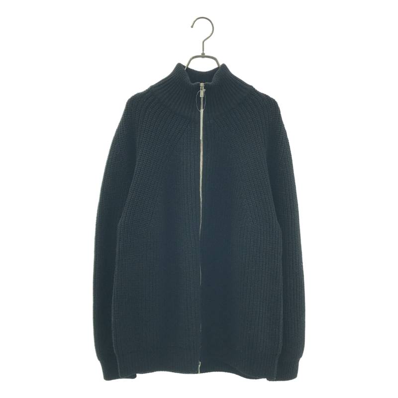【美品】 BATONER / バトナー | SIGNATURE-ZIPPER-CARD ジッパー カーディガン | 3 | ブラック | メンズ