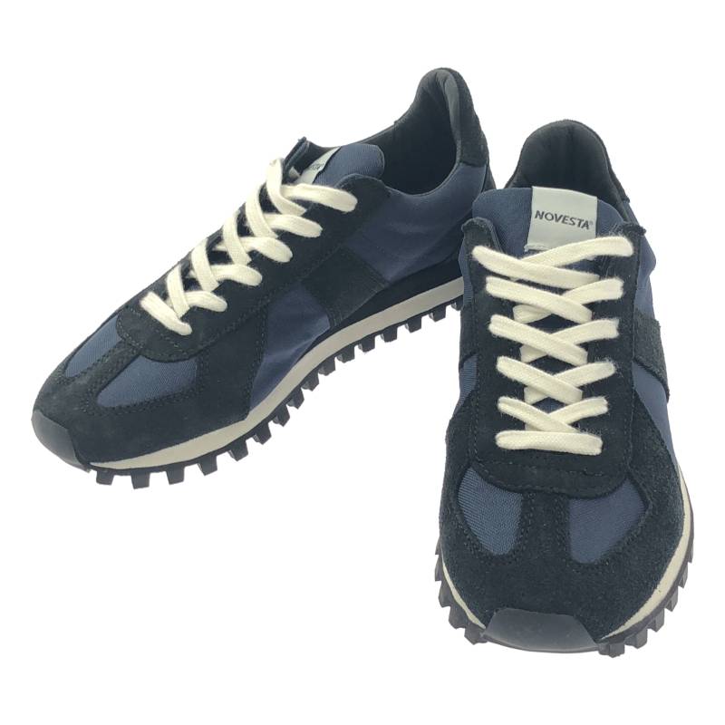 【美品】 NOVESTA / ノヴェスタ | MARATHON マラソン スニーカー | 38 | ブラック/ネイビー | レディース