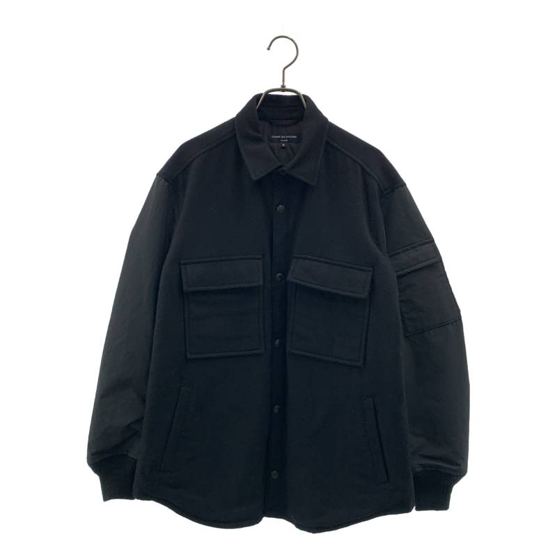 COMME des GARCONS HOMME / コムデギャルソンオム | 2022AW | ウール ナイロン切替 中綿 CPOジャケット | S | ブラック | メンズ