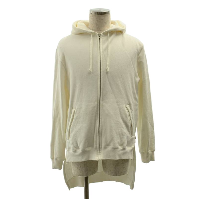 COMME des GARCONS HOMME PLUS / コムデギャルソンオムプリュス | 2022SS | SIDE ZIP PARKA スカル 刷り上げる ロング アノラック | L | 白いこと/黒いこと | メンズ