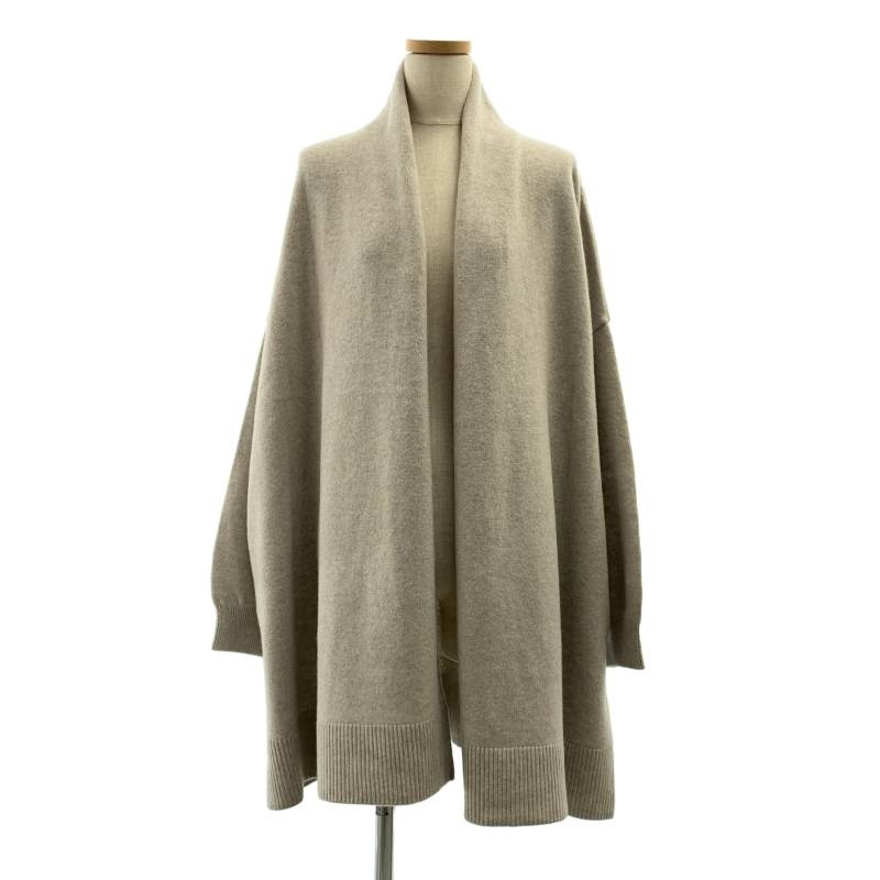 【美品】 Deuxieme Classe / ドゥーズィエムクラス | 2021AW | OLBIA / ニット カーディガン ショートガウン | F | ベージュ | レディース