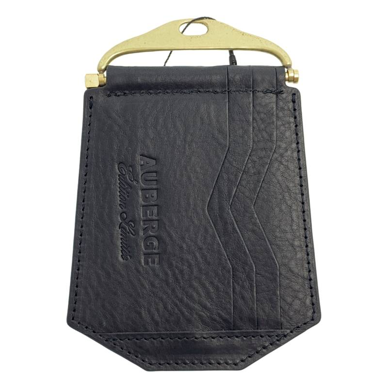 【美品】 AUBERGE / オーベルジュ | GLAND E エレファントレザー ミニウォレット | F | ブラック | メンズ｜KLD 店