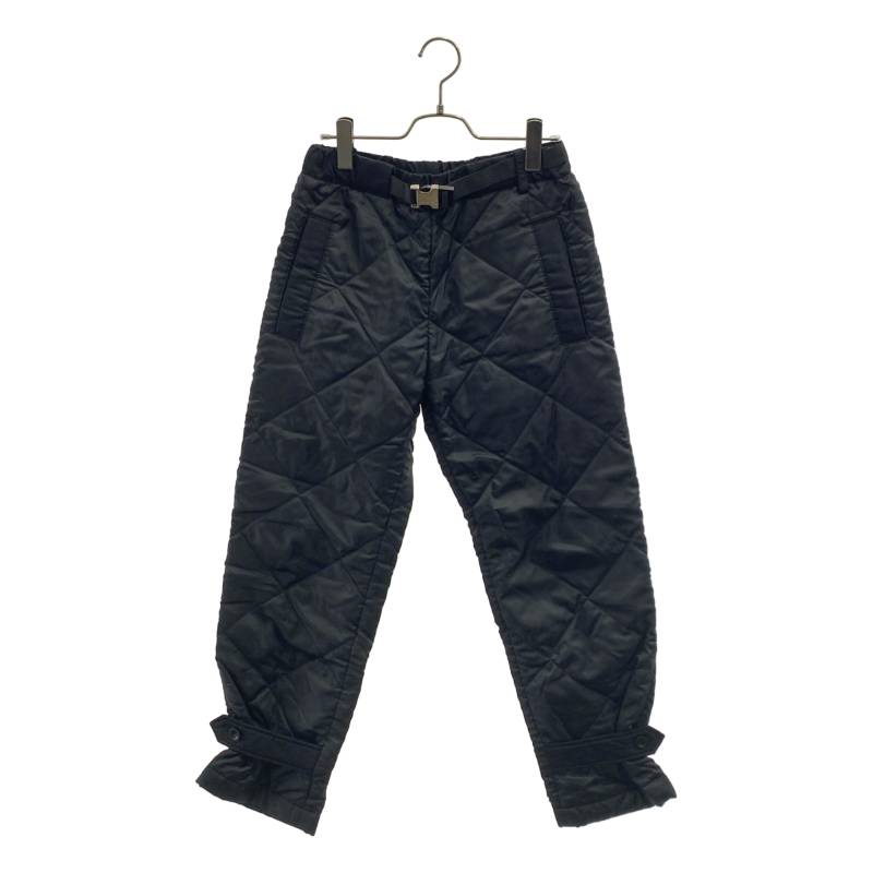 sacai / サカイ | 2022SS | キルティング ロゴタイプ呼びりんテッド ズボン下 | 0 | 黒いこと | レディース