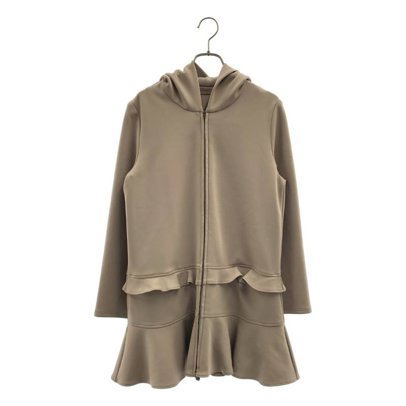 【美品】  Rene / ルネ | Basic / カメリア ジップアップ ボンネット 上衣 | 36 | 薄墨色 | レディース