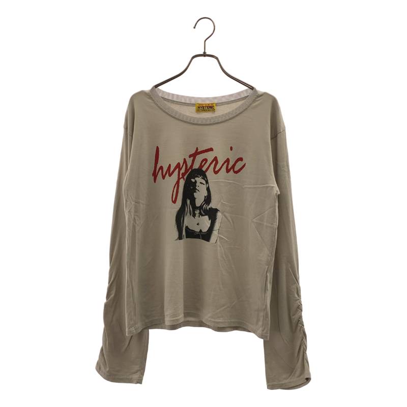 HYSTERIC GLAMOUR / ヒステリックグラマー | UNLIMITED GIRL プリント Tシャツ | F | ベージュ | レディース