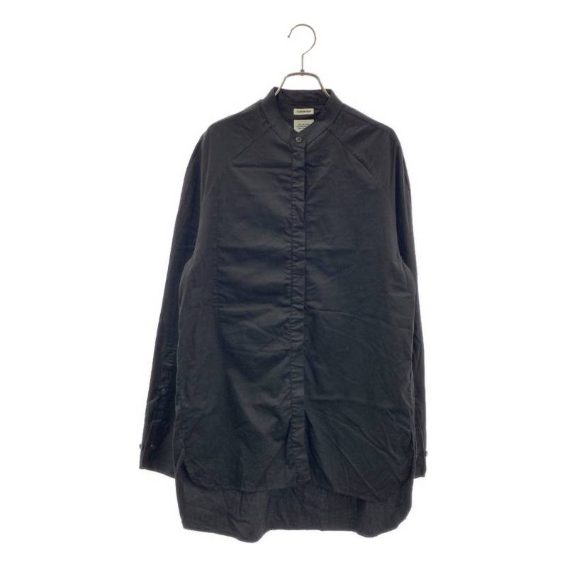 【美品】 TOM WOOD / トムウッド | コットン バンドカラー シャツ ブラウス | S | ブラック | レディース