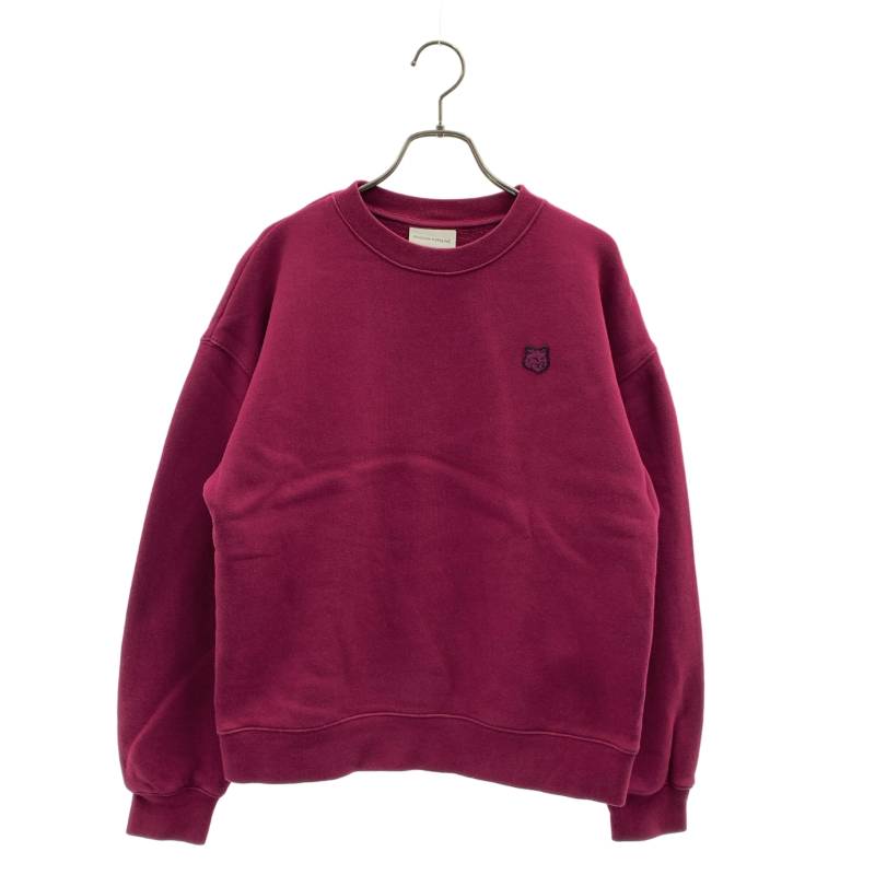 MAISON KITSUNE / メゾンキツネ | TONAL FOX HEAD PATCH COMFORT SWEATSHIRT 狐狸 汗水 調教師 | S | ボルドーワイン | レディース