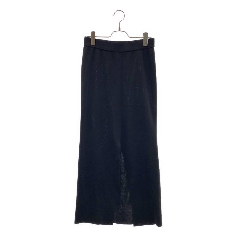 【美品】 Deuxieme Classe / ドゥーズィエムクラス | 2025SS | コットン ウエストゴム スリット ニット スカート | 36 | ブラック | レディース｜KLD 店
