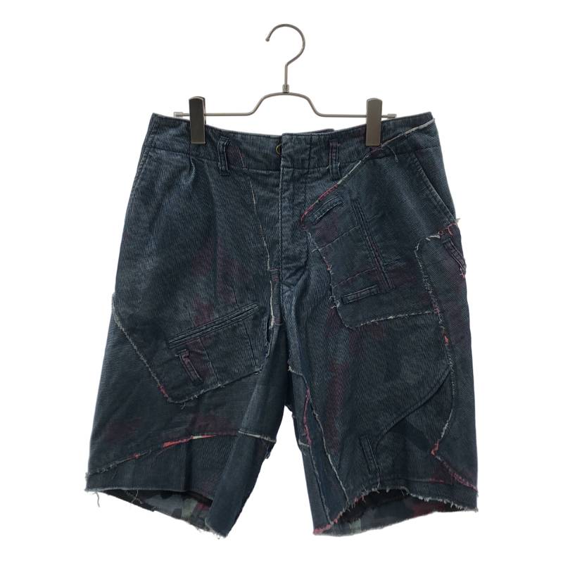 kolor / カラー | 再構築 カモフラージュ カットオフ ショートパンツ | 3 | ネイビー | メンズ|KLD 店
