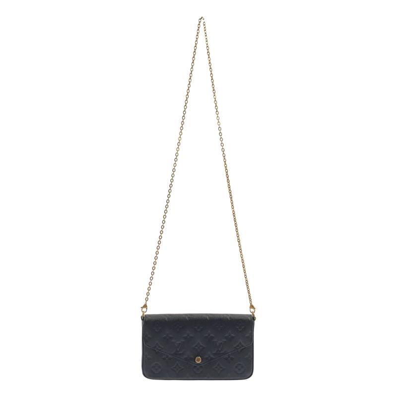 【美品】 Louis Vuitton / ルイヴィトン | ポシェット フェリシー モノグラム ショルダーバッグ | ブラック | レディース｜KLD 店