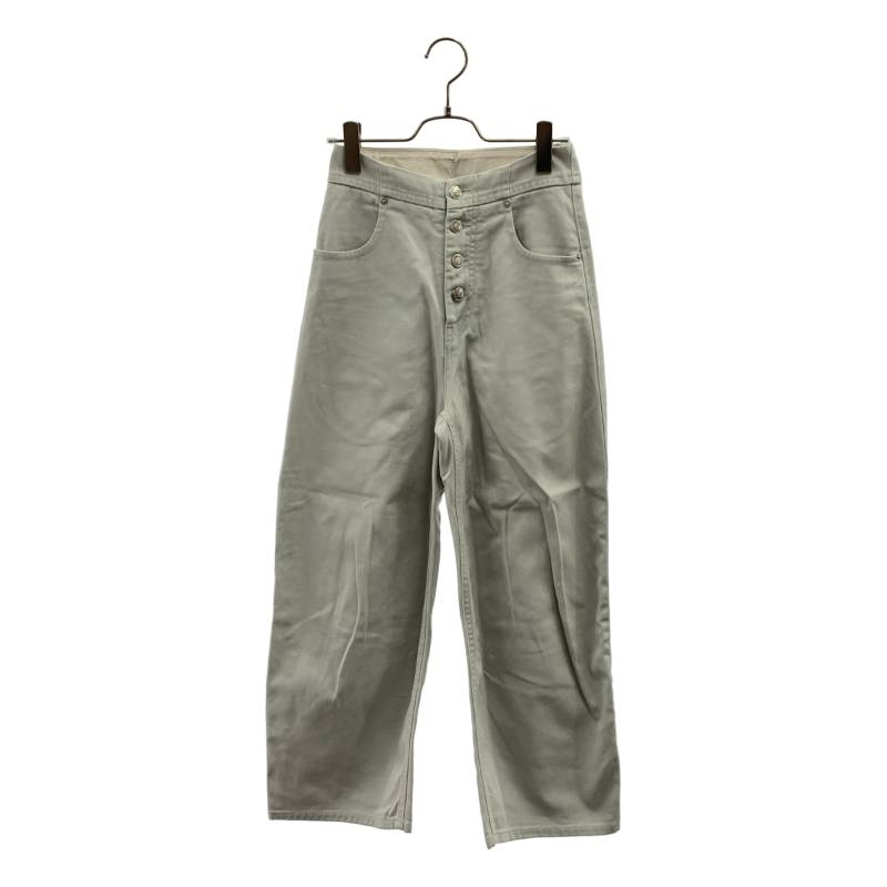 MM6 Maison Margiela / エムエムシックスメゾンマルジェラ | キャロットレッグ 色つや ジーンズ ズボン下 | 36 | 点火装置薄墨色 | レディース
